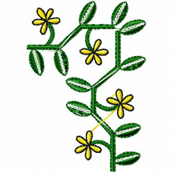 Flowers And Tree Embroidery Design 2 Flowers And Tree Embroidery Design 2